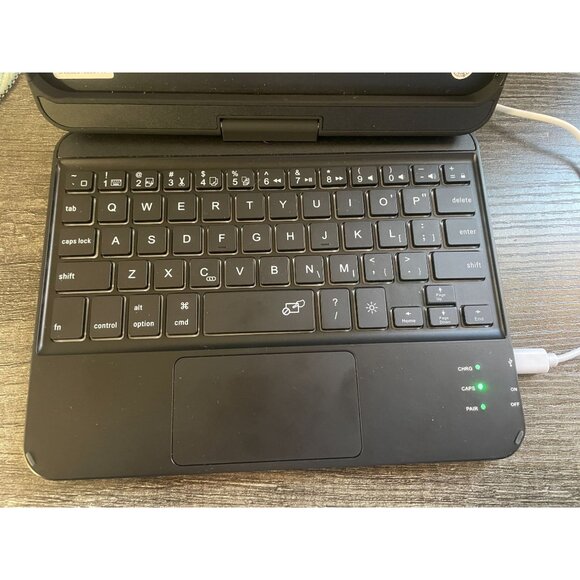 Keyboard Case for iPad mini 7 A17 Pro(2024) Mini 6 (2021) 8.3" 360° Rotate Touch - Picture 10 of 12